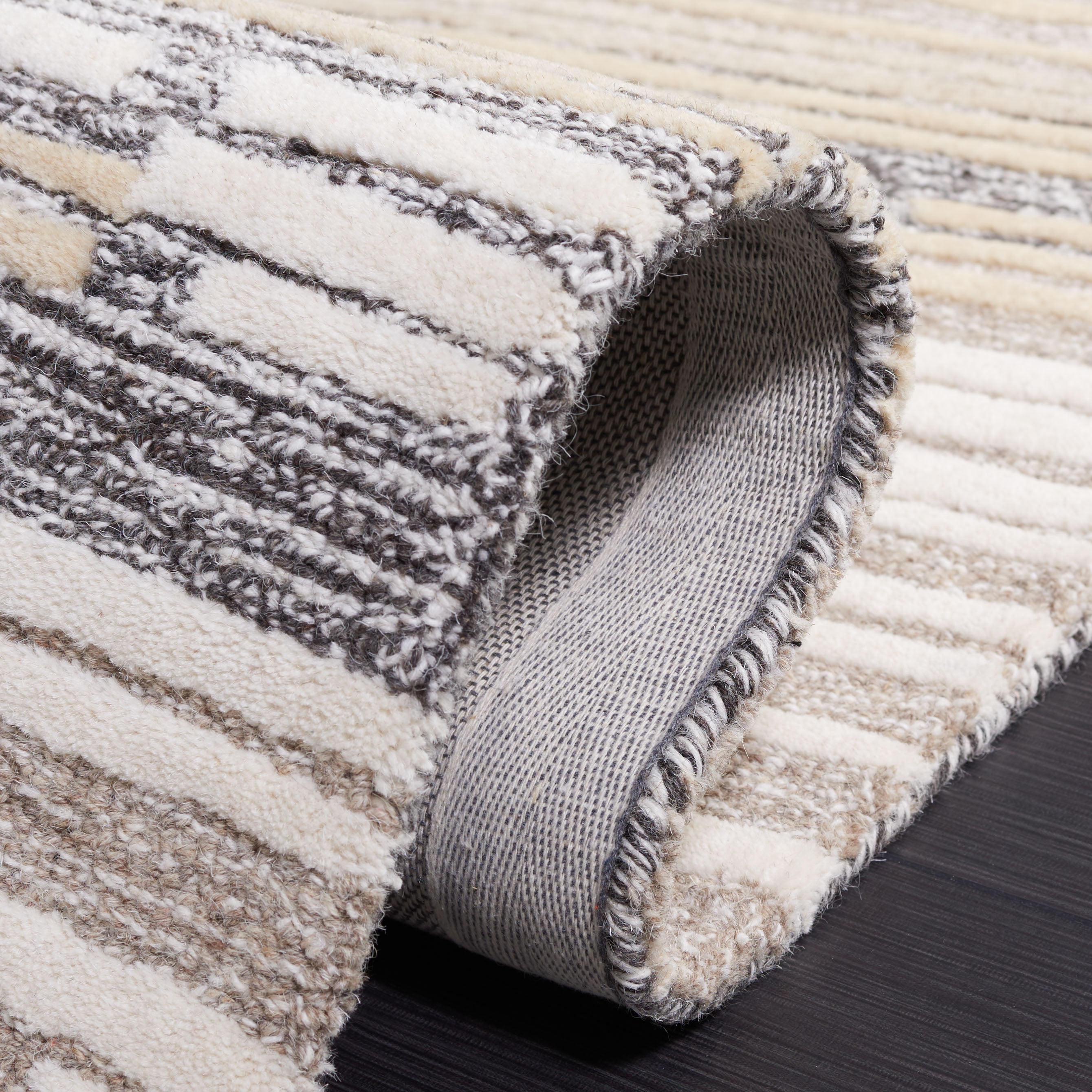 SAFAVIEH Fifth Avenue Dederick Abstract Area Rug, Natural/Beige, 4' x 6'