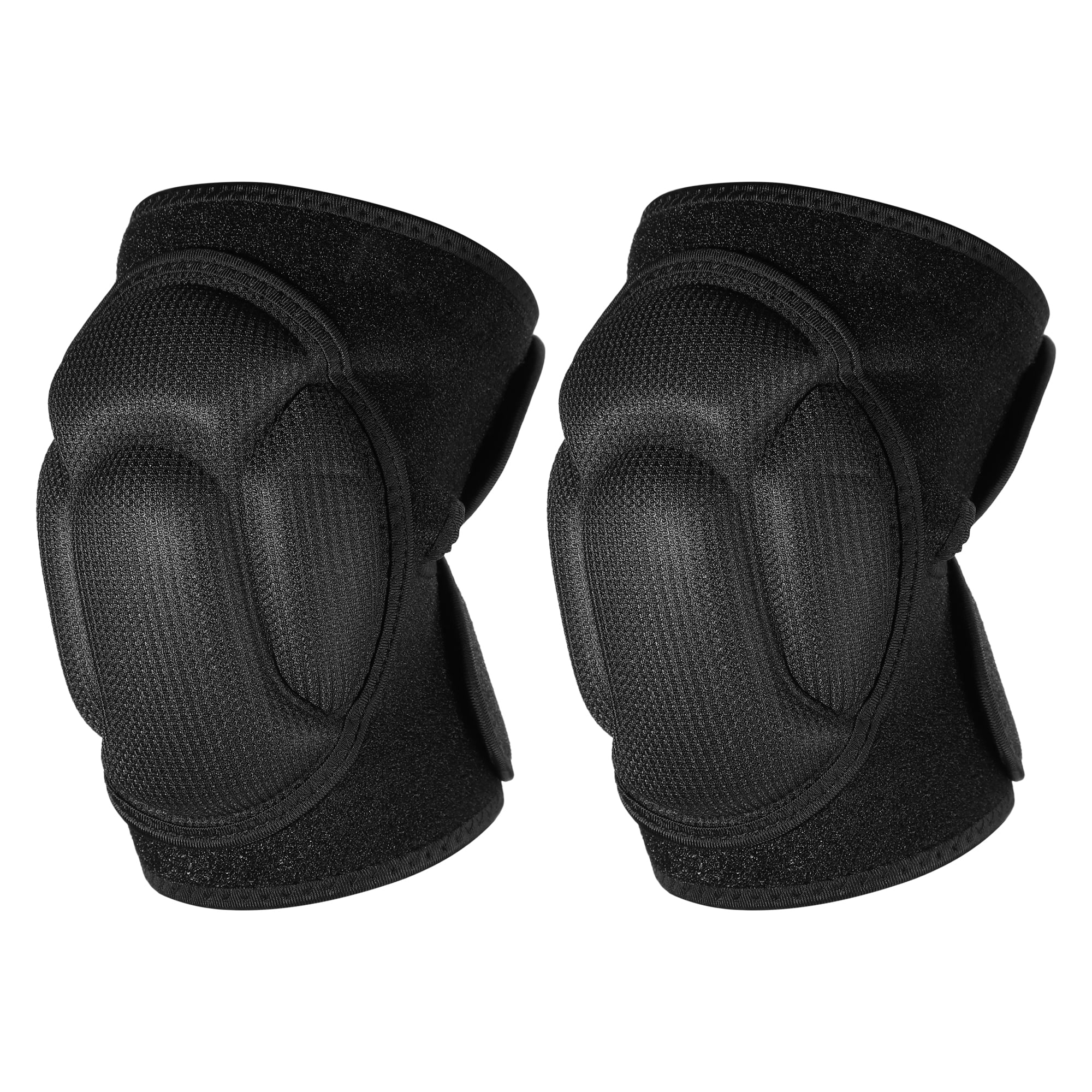 Unique Bargains 1 Pair Turtle Shell Shape Knee Brace Protection Sponge Knee Pads for Men and Women Black Size XL