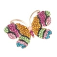 thumbnail image 4 of Broche de Mariposa de Cristal Jadeshay Colorido Retro con Diamantes de Imitación, 4 of 8