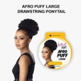 thumbnail image 2 of Ebo Instant Pony Synthetic Heat Resistant Draw String Ponytail Afro Puff Large ( 2 Dark Brown ), 2 of 6