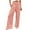Pink, variant on Tanghaowl Women's Pants, Women's Casual Pants High Waisted Wide Leg Loose Fit Palazzo Trousers Beach With Pockets Pink XXL