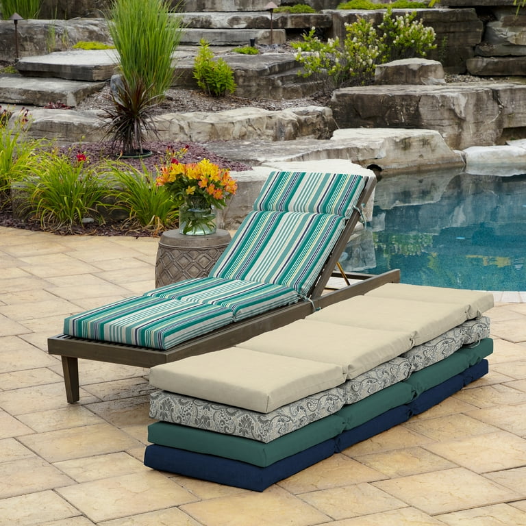 Arden Selections Weather Resistant Outdoor Chaise Lounge Cushion
