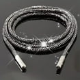 thumbnail image 4 of 2PCS Rhinestone Shoe Laces,Round Glitter Shoes Laces for Sneakers,Crystal Bling Diamond Rope Shoe Strings,Crystal Bling Blings Shiny Round Shoes Lace for Sweatpants Shorts Crystal Hoodies(White), 4 of 9