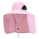 thumbnail image 5 of Sombrero de pescador de poliéster multifuncional con protección ar para senderismo, playa y exteriores. Rosa, 5 of 8