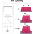 thumbnail image 3 of 39" Tulle Table Skirts for Rectangle Square Round Tables, 2-Layer Grim Ruffle Tulle Tutu Cloth Table Skirt Decor Birthday Party Baby Shower Wedding Halloween Cake Dessert Tables No Table Cover, 3 of 5