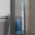 thumbnail image 1 of Juego de cepillos de baño desechables para inodoro, sin ángulo muerto, cabezal de repuesto para cepillo de baño desechable con líquido limpiador, juego de limpieza, 1 of 4