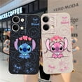 thumbnail image 5 of Case For OPPO RENO 8 7 9 6 7SE 5 4 4SE 4 3 4G 5G PRO PLUS Colour Simple Liquid Silicone Case Lilo And Stitch Angel Couple, 5 of 5