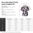 thumbnail image 7 of Wukai Rabbit And Rose Men's Casual Short-Sleeve Button Down Shirt - Lightweight Summer Dress Shirt for Daily Wear-X-Large, 7 of 7