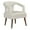 Cream, variant on Mason Accent Reception Chair in Cream Faux Leather