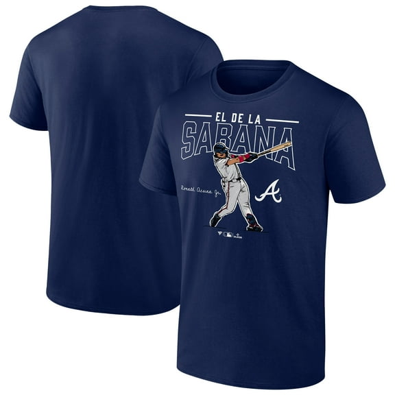 Men's Ronald Acu-a Jr. Navy Atlanta Braves Player Swing T-Shirt