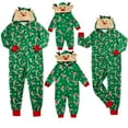 thumbnail image 1 of GRNSHTS Christmas Family Matching Jumpsuit Pajamas One-Piece Mom Dad Kids Baby Reindeer Hoodie Romper Jumpsuit Zipper Pjs, 1 of 6