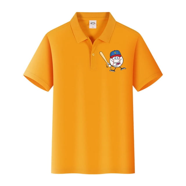 Camisas De Franela Para Hombre Camisas para hombres Béisbol para hombres Cool Wicking Performance Camisas Primavera Verano Camisas deportivas para hombres (Yellow, XL)