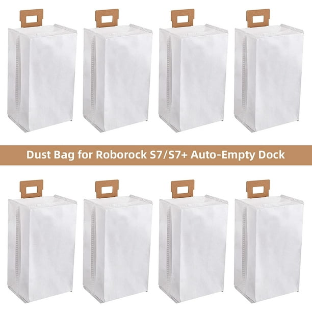 Lot de 12 sacs à poussière pour aspirateur Roborock S7/S7 Plus/S7