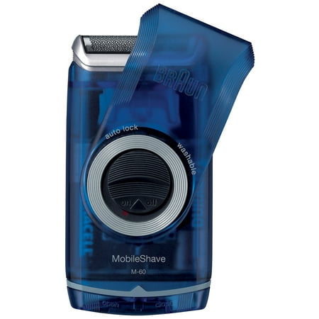 Braun Washable Pocket Travel Mobile Shaver Men,blue