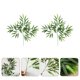 thumbnail image 1 of MERRYHAPY 2Ud Hojas Decorativas De Bambú Verde Con Textura Para Adorno De Plantas, 1 of 8