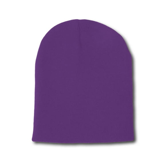 Solid Winter Plain Short Benies - Purple