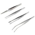 thumbnail image 3 of Pince à Épiler d'Entretien en Acier Inoxydable 4Pcs Ensemble Pratique Robuste Précis Pointu Plat Courbé Pince Kit 1383, 3 of 12
