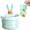 Blue, variant on 1 Pack Rabbit Ear Sink Strainer, Push-to-Empty Kitchen Drain Filter Basket, Anti-Clog Food Catcher with Lifting Handle for Home Sinks, 7x5 cm (Beige)