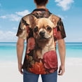 thumbnail image 4 of Vsdgher Chemises Hawaïennes Vintage à Fleurs Rouges Imprimées pour Hommes Chemises de Plage Tropicales à Boutons Vêtements de Vacances - Petit, 4 of 7