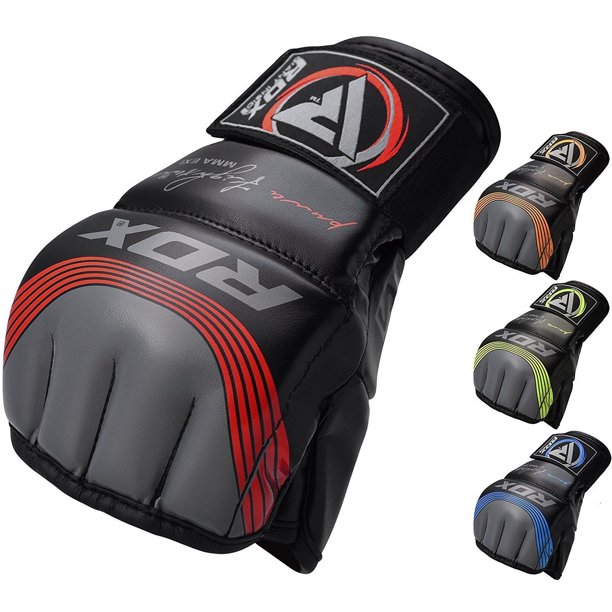 RDX MMA Gloves for Grappling Martial Arts Training, Maya Hide Leather