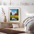 thumbnail image 6 of Diamond Art Kit for Adults, Red Barn Pastoral Scene Reflection Diamond Painting for Adults Beginners, 5D DIY Diamond Art Painting Kits, Colorful Diamond Painting Craft for Home Decor 12x16, 6 of 7