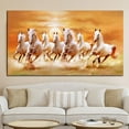thumbnail image 5 of Single Bedside Abstract Horse Racing White Horse Canvas Mural Decoration, 5 of 7