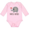 thumbnail image 3 of Inktastic Nicu Graduate Baby Elephant Boys or Girls Long Sleeve Baby Bodysuit, 3 of 5