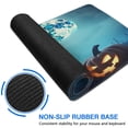thumbnail image 6 of Capture Halloween Spirit with Glowing Pumpkin Mouse Pad - Spooky Forest Design, Large 31.5x11.8 Inch, Non-Slip Base, Waterproof – Ideal for Office, Gaming Laptop Gaming Mouse Pad, 6 of 7