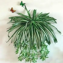 Limei 1 Pack Artificial Bracketplant chlorophytum Silk Spider Flowers Bonsai Wall Hanging Plants for Home Decor