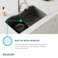 thumbnail image 7 of Elkay Elgulb3322 Quartz Classic 33" Undermount Double Basin Quartz Composite Kitchen Sink, 7 of 7