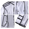 thumbnail image 4 of Ciclismo Bicicleta Lluvia Capa Poncho Con Capucha A Prueba De Viento Transparente Chaqueta De Lluvia SM SunniMix Mujer Impermeable Transparente, 4 of 8