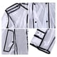 thumbnail image 4 of Ciclismo Bicicleta Lluvia Capa Poncho Con Capucha A Prueba De Viento Transparente Chaqueta De Lluvia SM SunniMix Mujer Impermeable Transparente, 4 of 8