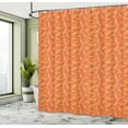 thumbnail image 5 of Ambesonne Graffiti Shower Curtain, Tangerine Toned Freestyle, 69"Wx84"L, Burnt Sienna and Mustard, 5 of 5