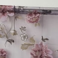 thumbnail image 2 of Wosthever Cortina de tul con patrón de peonía, decoración del hogar, tul, balcón de la cocina, flor de habitación, ventana, persiana Decoración del hogar, 2 of 6