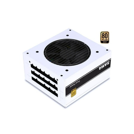 

SAMA 1000W Full Voltage 80 PLUS Power Supply ECO GOLD Certified Japanese Large capacitor Silent Mode PFC White