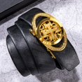 thumbnail image 3 of GHSDFBB Mens Ratchet Belt Buckle Only Slide 1 3/8 Automatic Click Belts Replacement Designer Cowhide Wedding Dress, 3 of 4