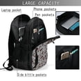 thumbnail image 4 of Balery Brown Moose with Pinecones Mochila con carga USB para hombre y mujer - Mochila impermeable y antirrobo para laptop con puerto USB para viajes, trabajo, 4 of 7