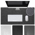 thumbnail image 7 of Home Office Gaming Accessories Stain Resistant Large Size Laptop Table Mat Wool Felt Mouse Pad Computer Desk Protector Keyboard Mice Mat LIGHT GRAY 260X210MM, 7 of 7