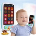 thumbnail image 1 of Smart Cellphone Toy Kids Learning Mobile Phone Music Sound Educational Child Birthday Gift, 1 of 8