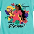 thumbnail image 3 of Encanto - Did Someone Say Flowers - Toddler & Youth Girls Short Sleeve Graphic T-Shirt, 3 of 5