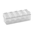 thumbnail image 3 of Condimento enfriado por hielo Servidor de contenedor Servidor de condimentos refrigerados de hielo resistente transparente 5 compartimento para el, 3 of 8
