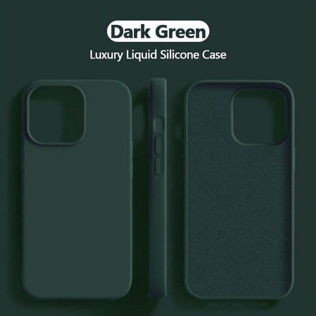 Funda de silicona líquida Original para iPhone, funda a prueba de golpes para iPhone 15, 13, 11, 12, 14 Pro Max, 7, 8 Plus, XS, XR, X SE, accesorios