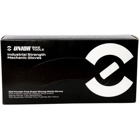 Unior Industrial Strength Nitrile Mechanic Gloves - Box 100, Large