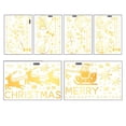 thumbnail image 1 of Christmas Window Clings Sleigh Snowflake Santa Window Clings For, 1 of 5