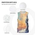 thumbnail image 3 of Honeii Sunshine Colorful Cloud Rabbit print basktball shirt for men and women, Unisex basketball jersey for Theme party-Medium, 3 of 6