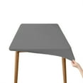 thumbnail image 3 of sruoe Tablecloth, Rectangle Tablecloths, Washable Foldable Modern Gray Tablecloths, Table Cloth for Dining, Home, Party, Picnic, PU, 3 of 6