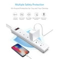 thumbnail image 3 of BESTEK 6-Outlet Surge Protector Commercial Power Strip with 6-Foot Long Power Cord and Right-Angled Power Plug, 200 Joule­, 3 of 8