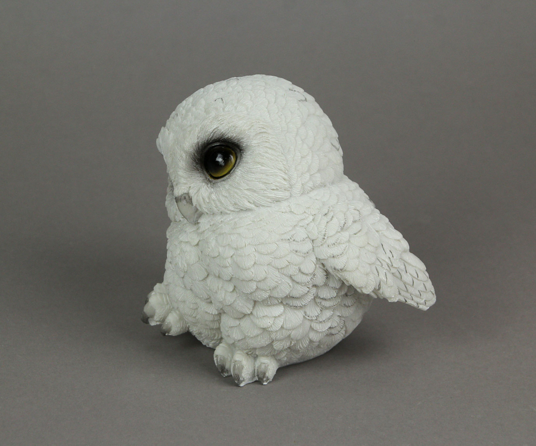 Everspring Adorable Big Eyed White Baby Snowy Owl Mini Statue 4.75 inches High - image 2 of 4