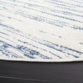 thumbnail image 3 of SAFAVIEH Alamo Olga Stripe Area Rug, Blue/Ivory, 6'7" x 6'7" Round, 3 of 5