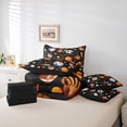 thumbnail image 5 of Homewish Cute Football Soccer Bedding Comforter Set 7pcs for Teen, Modern Ball Sports King Bedding Sets, Kawaii Stars Print Reversible Bed Sheets, Luxury Bedroom Decor, 5 of 7